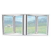 Fframiau Ffenestr Codi Gwydr Triphlyg UPVC